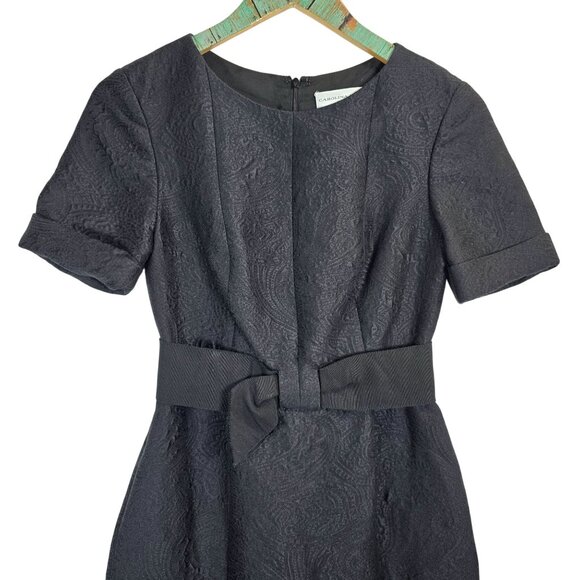 Carolina Herrera Black Jacquard Short LBD, Day to Nights, Sz 4, RARE! - Picture 2 of 10